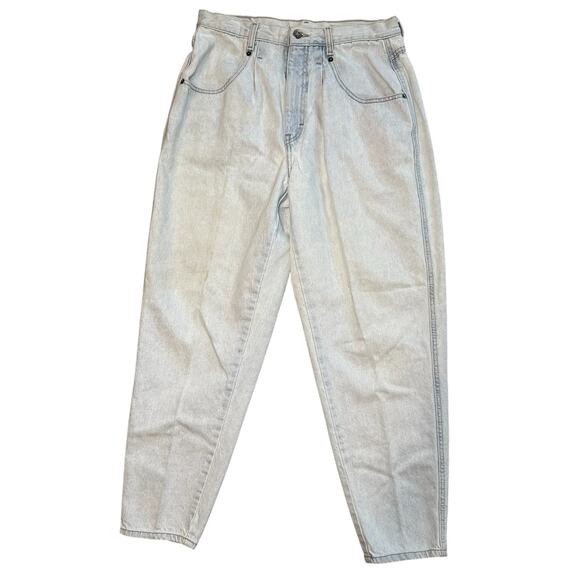 Vtg 90s Brittania Jeans Women Size 14P *30x28 High Rise Taper Straight Leg Denim - Picture 1 of 14